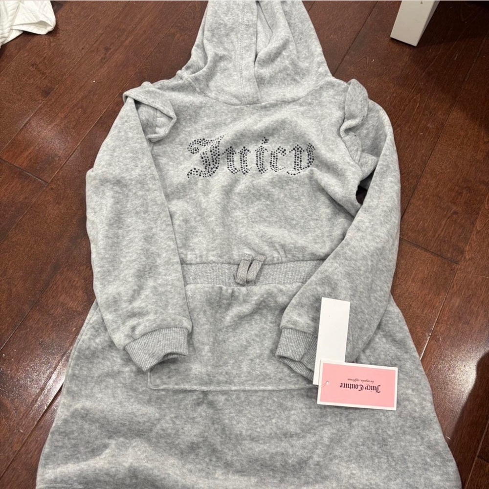 Juicy Couture Heather Gray Hoodie Dress